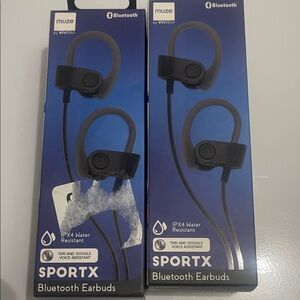 SportX Bluetooth Earbuds - Black